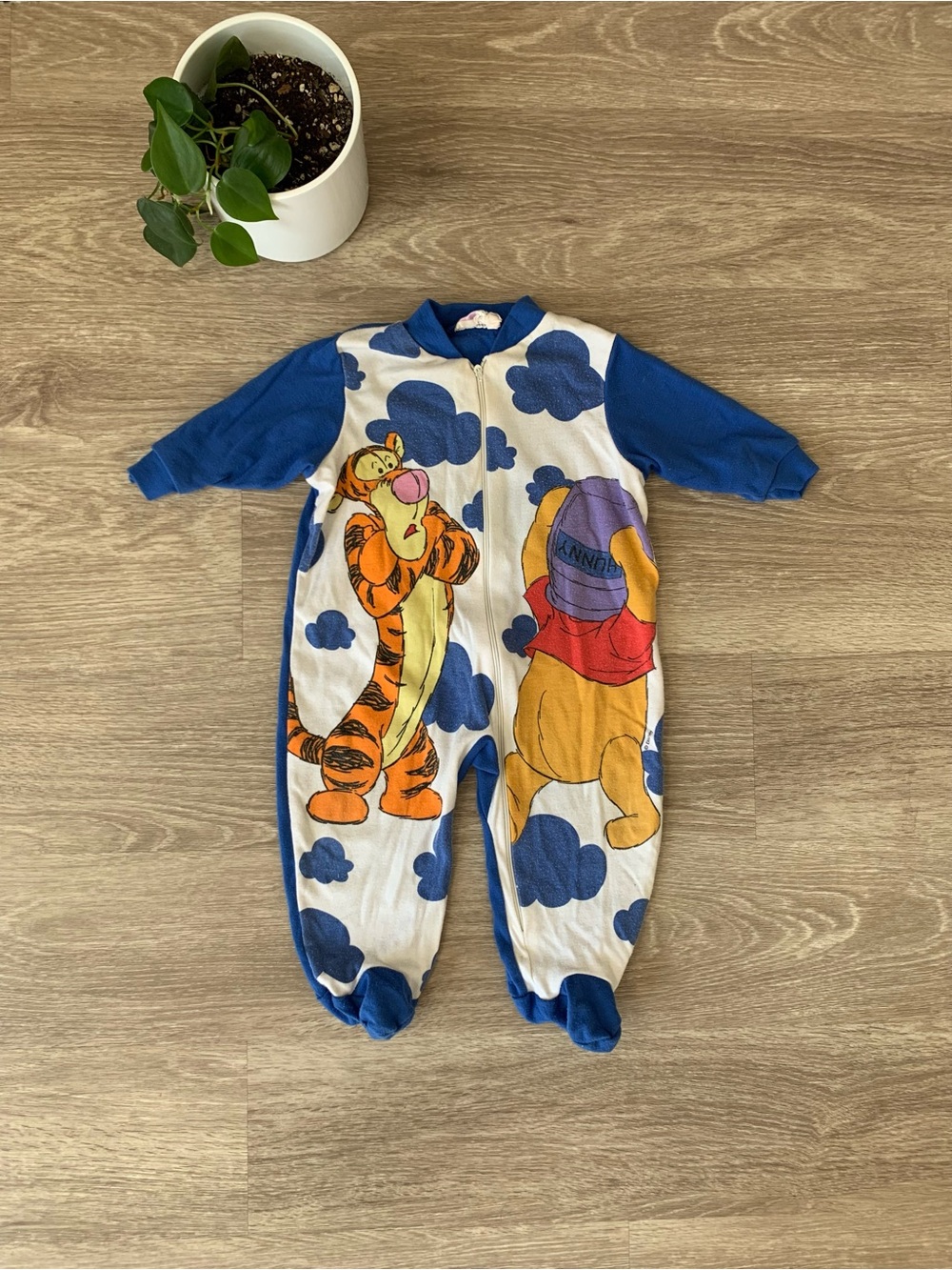 Vintage Disney Winnie the Pooh and Tigger onesie